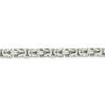 thumbnail image 3 of 925 Sterling Silver 6mm Square Byzantine Chain 24 Inch, 3 of 7