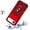Red, variant on For Apple iPhone 17 Air (6.6") Phone Case, Hybrid Ring Shockproof with 360° Rotate Ring Kickstand, Camera Lens Protection, Soft Edge Bumper Cover for Iphone 17 Air - Red