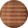 thumbnail image 1 of Ahgly Company Indoor Round Persian Brown Traditional Area Rugs, 3' Round, 1 of 4
