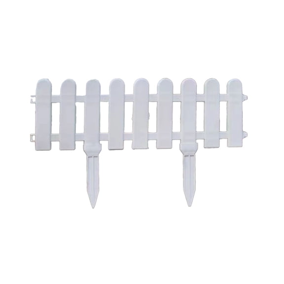 Tepsmf Plastic Garden Border Fence, Flexible Landscape Edging, Easy Install Barrier for Lawn, Flower Bed, Walkway and Outdoor Space Partition