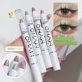 thumbnail image 2 of Lápiz de sombra de ojos rosa brillante, resaltador de lentejuelas nacaradas, brillo de gusano de seda, lápiz delineador de ojos resistente al agua, maquillaje con brillo, 2 of 5