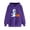 Purple, variant on Ninixx Womens Halloween Cute Ghost Pumpkin Printed Sweatshirt Long Sleeve Drawstring Loose Hooded Tops with Kangaroo Pocket