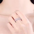 thumbnail image 3 of Anillo de moda de las mujeres Abrir Anillos Ajustable Anillo de flores de color rosa Anillo Cute Girl Cumpleaños Regalo, 3 of 5