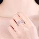 thumbnail image 3 of Anillo de moda de las mujeres Abrir Anillos Ajustable Anillo de flores de color rosa Anillo Cute Girl Cumpleaños Regalo, 3 of 5