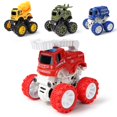 thumbnail image 1 of 4PCS Inertia Car Toy Interactive Rotatable Fire Truck Toy Pull Back Car for Boys, 1 of 10
