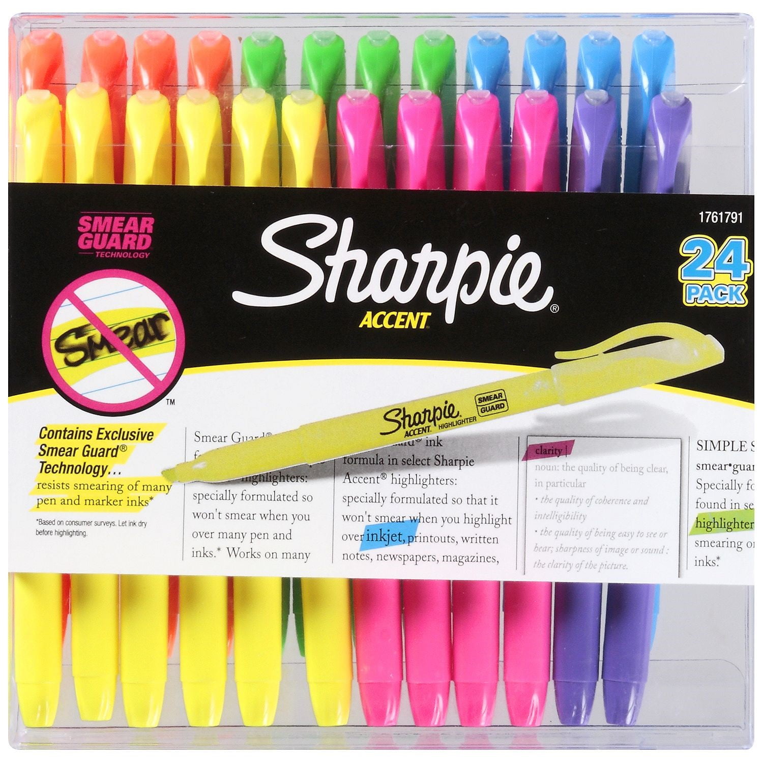 Sharpie Accent Highlighters, Assorted Colors, Chisel Tip, 24 Count -  Walmart.com