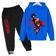thumbnail image 4 of Conjunto de sudadera con capucha para niños de Iron Man de Los Vengadores, suéter de manga larga con capucha para otoño e invierno para niños y niñas de Marvel Cartoon 2024, 4 of 5