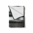 thumbnail image 2 of Grey Soft Flannel Fleece Throw Blanket, Realistic Vivid Looking Steel Plates Image Heavy Industry Technology Themed Print, Cozy Plush for Indoor and Outdoor Use, 70" x 90", Grey Taupe, by Ambesonne, 2 of 6