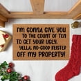 thumbnail image 2 of Dsscvnef Tapis de Bienvenue de Noël Non Polyester pour Entrée Intérieure Extérieure, 2 of 5