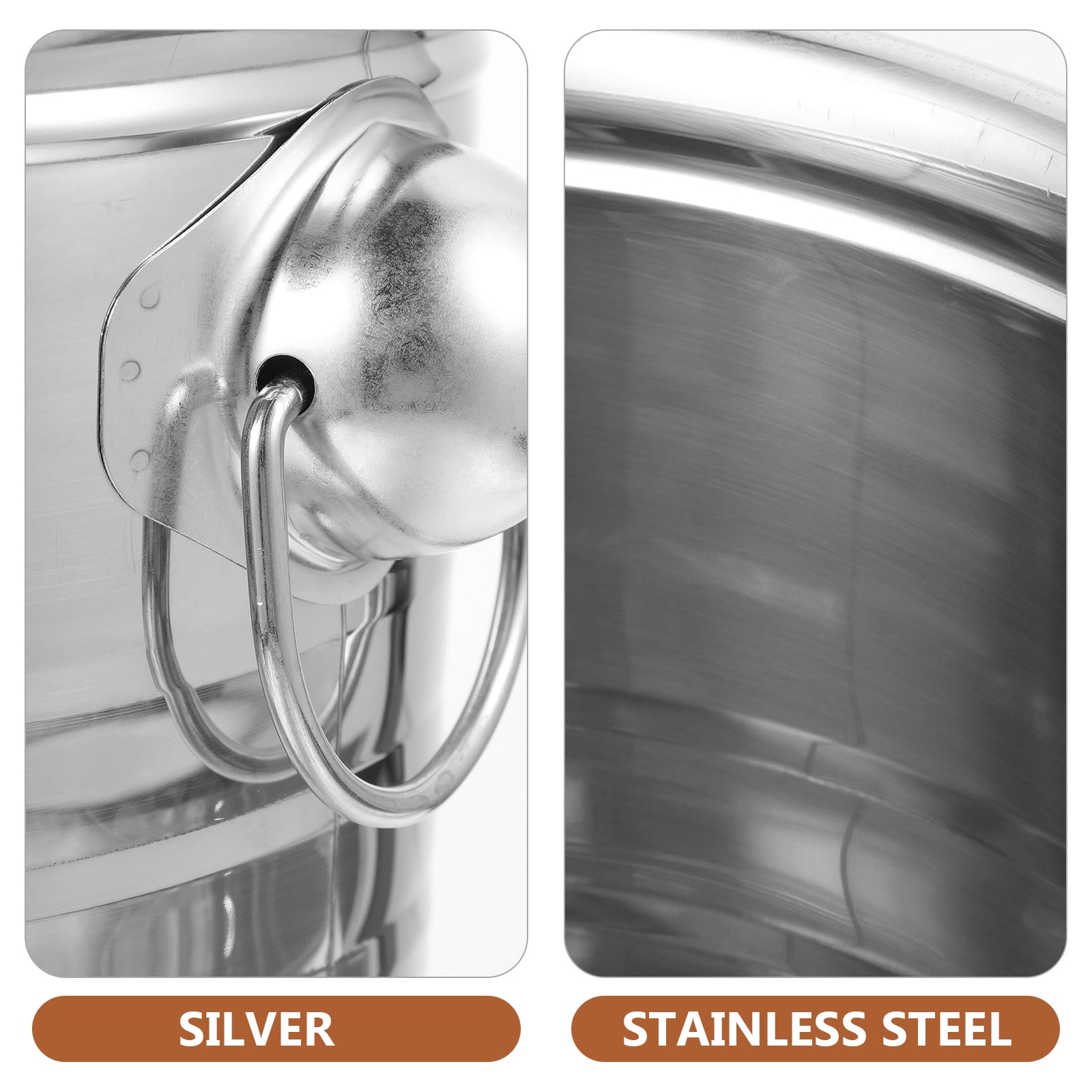 HONMEET Small Ice Bucket Ice Container Stainless Steel Cooling Adults Bar 1Pack