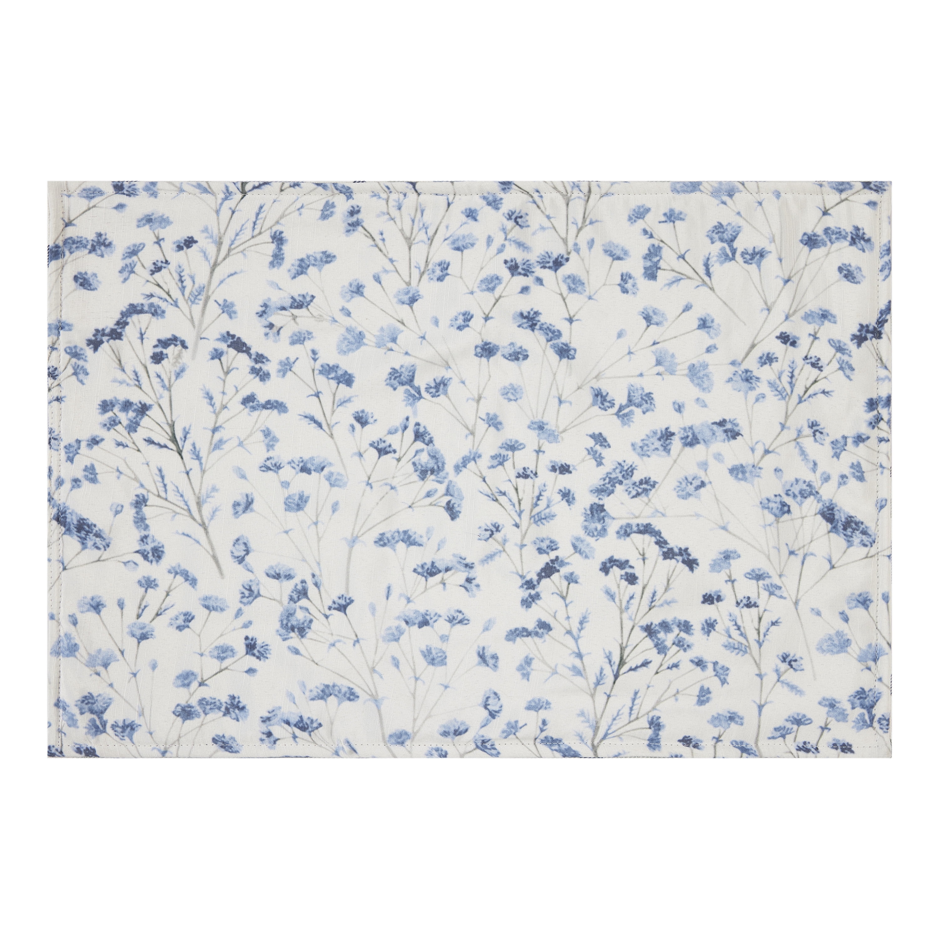 Mainstays Reversible Placemat - 14” x 19” - Blue Multi - 100% Polyester