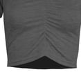 thumbnail image 3 of Women's Summer Causal Short Sleeve Blouse Round Neck Crop Tops Trendy Twist Front Tee T-Shirt Cute Petite Y2K Tees, 3 of 4