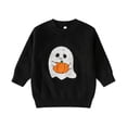thumbnail image 4 of Kids Halloween Sweater Boys Girls Toddler Long Sleeve Cute Ghost Pattern Crewneck Pullover Sweaters 1-4 Years, 4 of 9