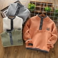 thumbnail image 5 of Esaierr Toddler Kids Boys Fleece Sweatshirt Winter Warm Shirt Thickened Sweatshirt Top for 2-12Y, 5 of 6