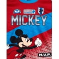 thumbnail image 5 of Disney Mickey Mouse Mesh T-Shirt and French Terry Jogger Pants Outfit Set Toddler to Big Kid, 5 of 5