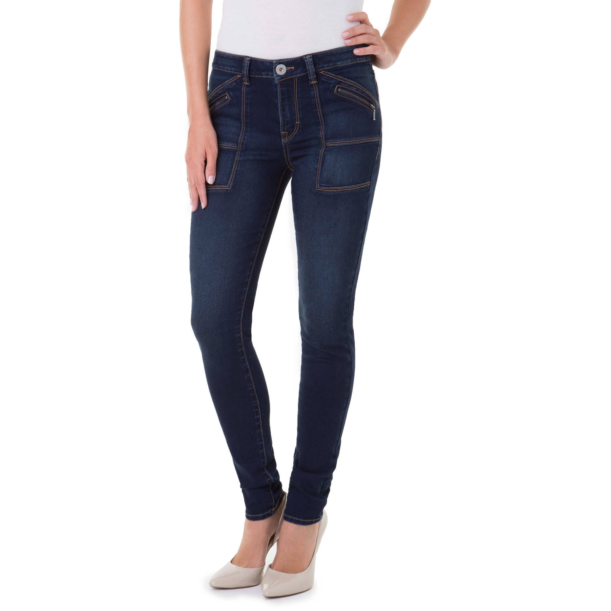 women's moto jeans with zippers