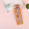 thumbnail image 5 of YIMWNYI 5-Piece Stationery Set, Pencil, Eraser, Ruler, Sharpener, and Cute Design, Practical Office and Learning Supplies for Everyday Use, 5 of 5