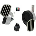 thumbnail image 4 of Hs 22.346 12 Volt Twin High / Low Tone Electromagnetic Horns Covers and Grilles Chrome, 4 of 4