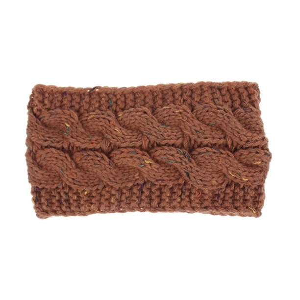 Sonducket Diadema de invierno para mujer, orejeras de ganchillo, motocicleta para mujer, color negro Accesorio para el cabello Hilo rojo óxido Sonducket AP009482-16B