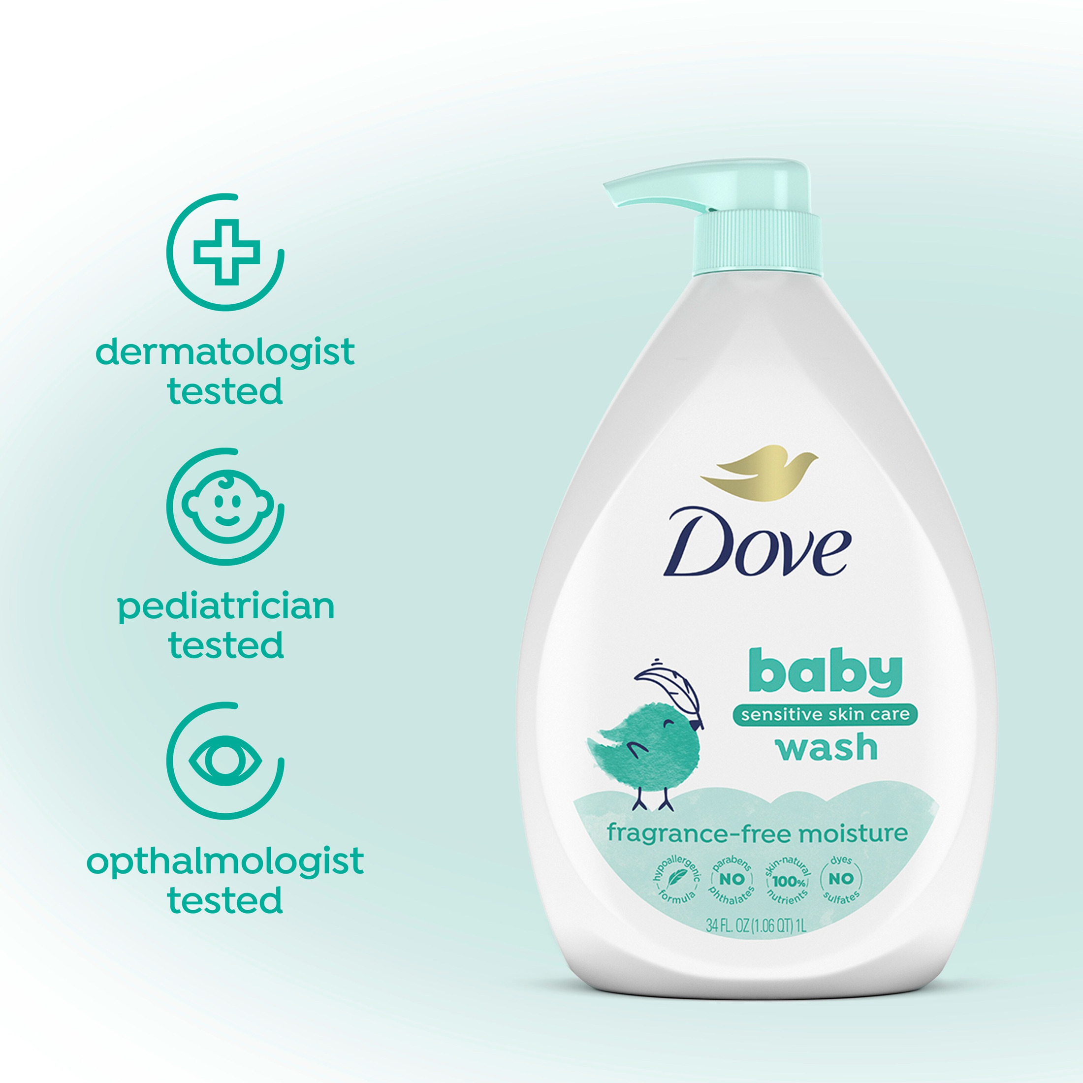 Baby Dove Fragrance Free Sensitive Skin Baby Wash photo 8