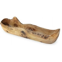 Decorative Wooden Bread Bowl, Olive Wood Dough Bowl, Handmade Rustic Kitchen Decor, 16” Long