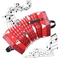 thumbnail image 2 of Professional Accordion, Anglo-Style Concertina Instrument, With Adjustable Hand Strap For Adults Beginner Toddlers Children, 2 of 7