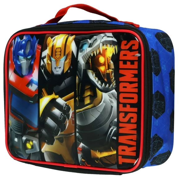 Transformers Lunch Box Autobots Optimus Prime Bumblebee Grimlock Insulated Lunch Tote Bag