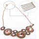 thumbnail image 2 of Minnieouse Cadena de eslabones de cola de con broche Fabricación de joyas de moda Hallazgos Pulseras Collar Cadenas de extensión Extensor Ropa, zapatos y accesorios Miscelánea Bronce Minnieouse AP016388-03, 2 of 6
