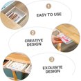 thumbnail image 4 of Under Desk Storage Drawer 2PCS Self Adhesive Hanging Organizer Box Compact White for Home Office Desktop Use, 4 of 5