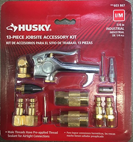 Husky HDA51300AV 1/4 Inch 13 Piece Brass Air Compressor / Inflating