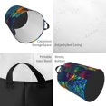thumbnail image 2 of Balery Vibrant Rainbow Parrot Fantasy Cesta de ropa redonda con asas, impermeable, independiente, para ropa, juguetes, dormitorio y familia-Small, 2 of 6