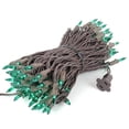 thumbnail image 1 of Novelty Lights 50 Feet 100 Bulbs Traditional Incandescent Mini Lights, Green on Brown Wire with 6" Spacing, Commercial Grade and UL Listed for Indoor/Outdoor Use, End-To-End Connectable, 1 of 7