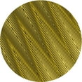 thumbnail image 1 of Ahgly Company Machine Washable Indoor Round Transitional Yellow Area Rugs, 4' Round, 1 of 7