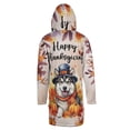 thumbnail image 2 of Happy Thanksgiving Alaskan Malamute Welcome Thankful Fall Autumn Pumpkin All Over Print 3D Hooded Duffle Toggle Coat Alaska Mal Dog Lovers Gifts - 02021, 2 of 6