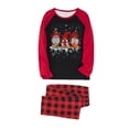 thumbnail image 3 of Pyjamas Assortis (Rouge) - Pyjamas de Noël Chauds et Moelleux Trois Gnomes Tenues Assorties pour un Look Familial Cohésif, 3 of 3