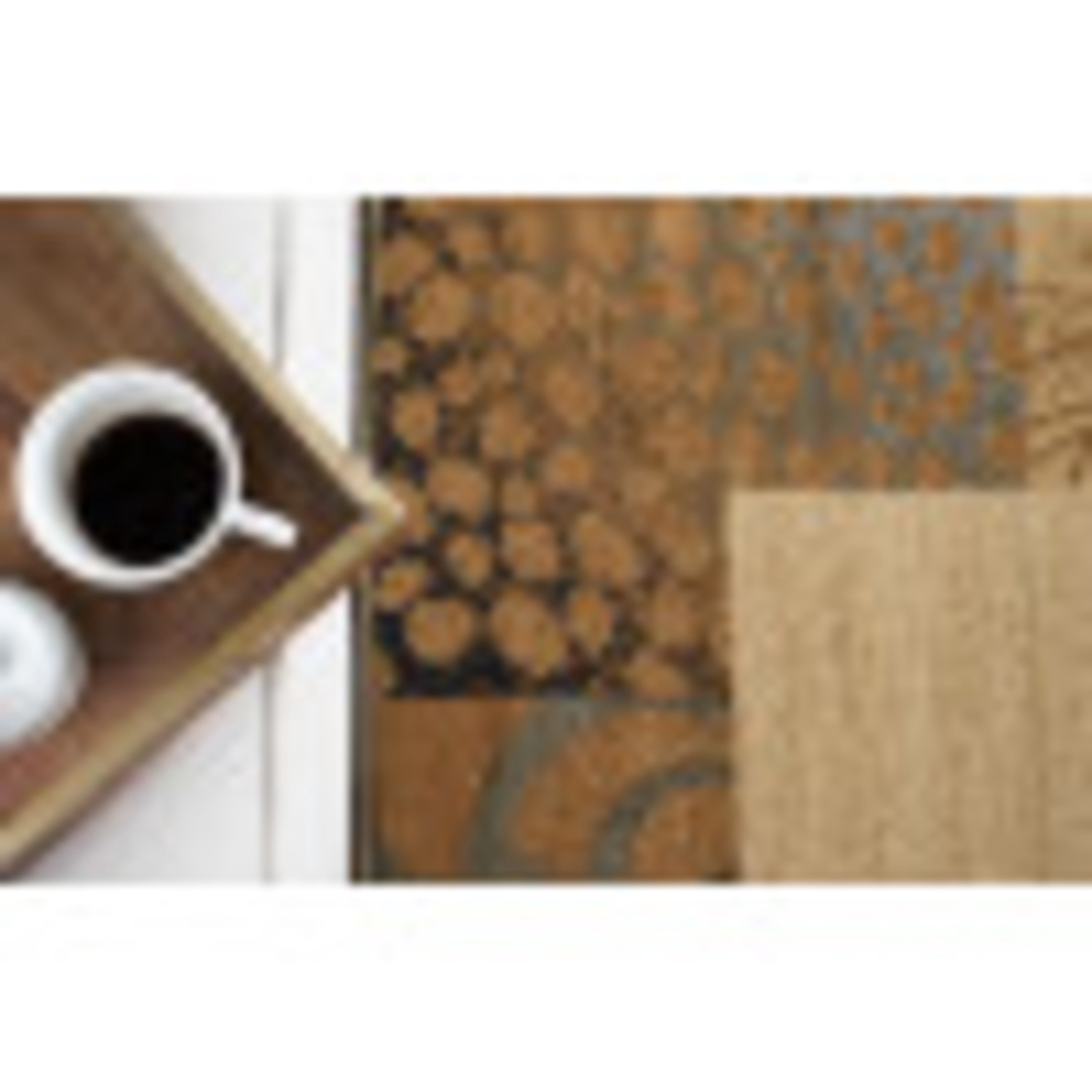 Elegance Transitional 7.6' x 10' Beige and Brown Polypropylene Indoor Area Rug