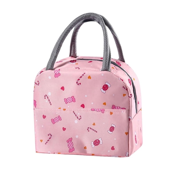 Lonchera térmica reutilizable con aislamiento térmico, forro suave, bolsas de picnic impermeables estilo c