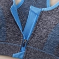thumbnail image 4 of Naittoop Women's Zipper Front Sports Bras Wireless Post-Surgery Bra with Removable Cups for Yoga & Activewear Bra, 4 of 5