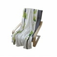 thumbnail image 4 of Vineyard Soft Flannel Fleece Throw Blanket, Swirled Leaves Freshness Fruit Garden Harvest Season Wine Growth Theme Print, Cozy Plush for Indoor and Outdoor Use, 50" x 60", Green, by Ambesonne, 4 of 6
