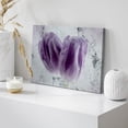 thumbnail image 5 of Aaheei Canvas Wall Art Two Purple Tulip Flower Petals Gallery Wrap Modern Home Art High Definition Canvas Print Waterproof Fade Resistant Ready to Hang 12x12, 5 of 6