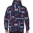 thumbnail image 7 of Pofeuu Nautical Style Sailboat Print Mens Casual Hooded Collar Drawstring Hoodies Pullover Sweatshirts Casual Long Sleeve Shirts-X-Large, 7 of 7