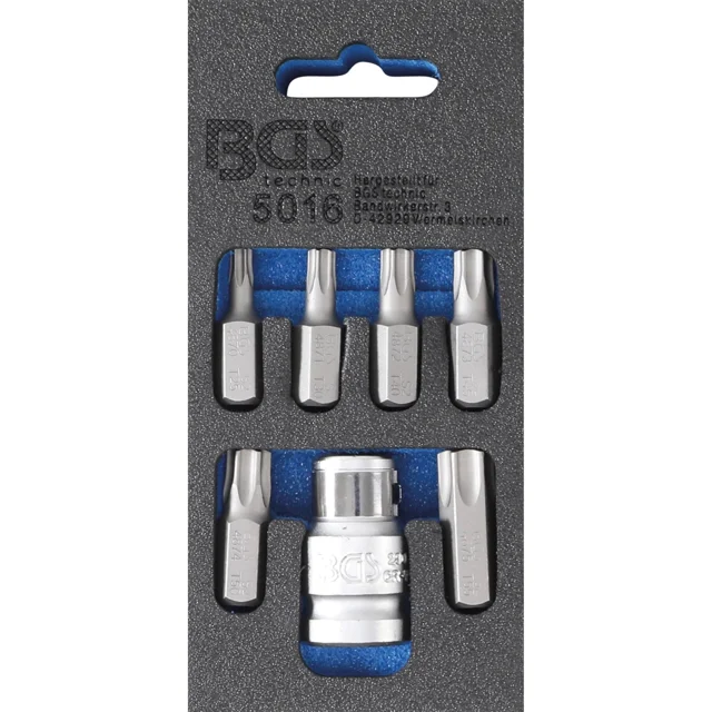 Juego de Puntas BGS 5016 3/8 T25 - T55 Adaptador 1/2