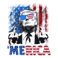 thumbnail image 2 of Camisetas divertidas con estampado gráfico de Trump, 4 de julio, bandera estadounidense, gafas de sol, 2 of 7