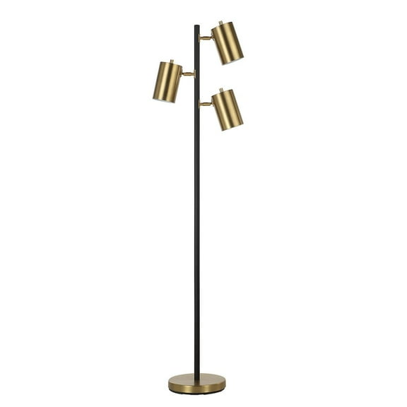 Everren Mosaic 63.5" Height Floor Lamp, Yellow
