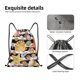 thumbnail image 4 of Fotbe Sea Shell Bolsa Mochila con Cordón Estampada, Bolsa de Gimnasio Deportiva, Bolsa Cinch, Bolsa con Cordón para Hombres y Mujeres-Medium, 4 of 6