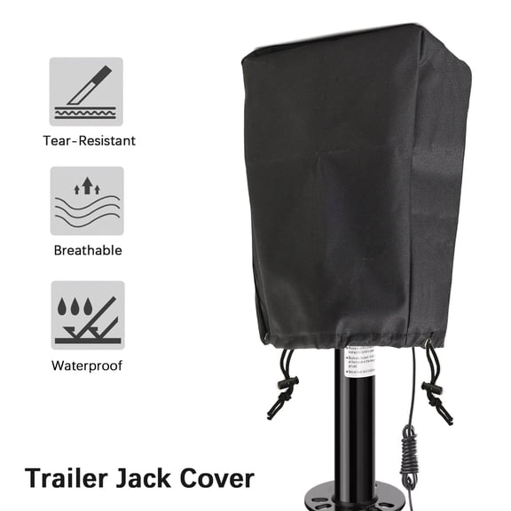 AUTOXBERT Electric Tongue Jack Cover Waterproof for RV Travel Trailer Camper Universal