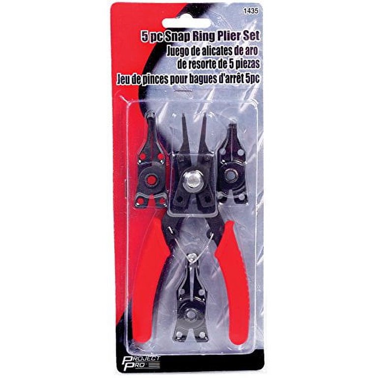 Value Collection - Plier Set: 5 Pc, Snap Ring Pliers - 03002425