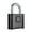 Black, variant on Heavy Duty Weatherproof Lock 4 Code Combination Lock Metal Lock for Outdoor Use