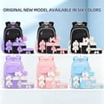 thumbnail image 5 of AoDai Belted girl's schoolbag set - Large capacity student backpack with pen holder and handbag for storage, 5 of 5