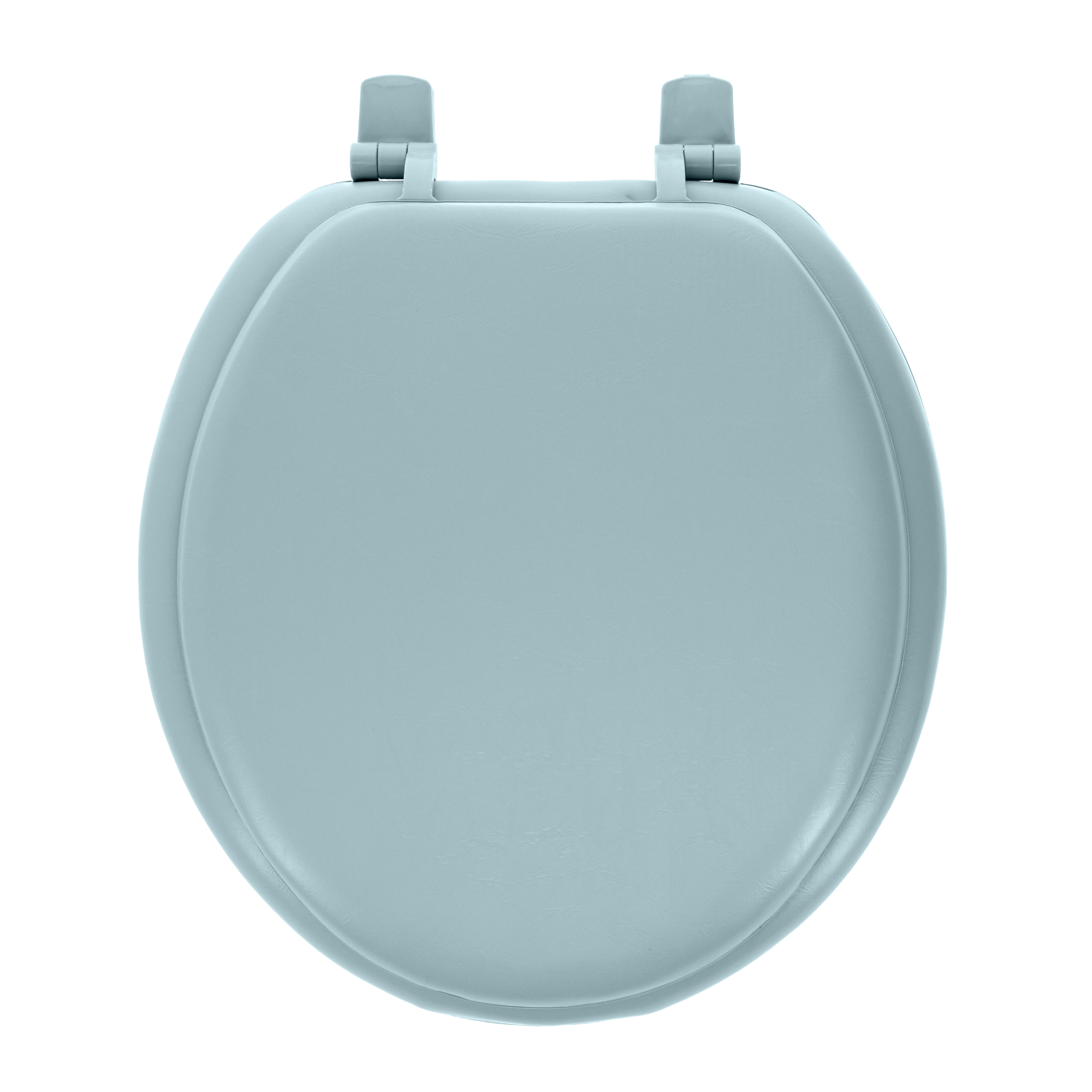Ginsey Round Soft Cushion Toilet Seat, Mineral Blue
